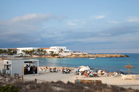 De baai van Es Pujols, Formentera