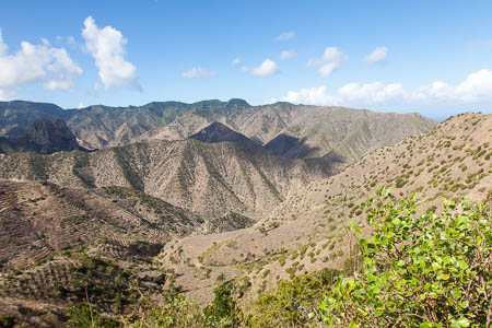 De bergen van La Gomera