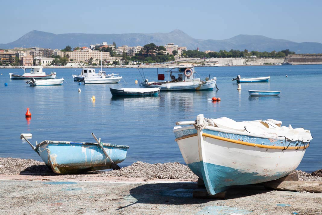 De baai van Garitsa, Corfu