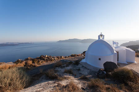 wandelen op Santorini