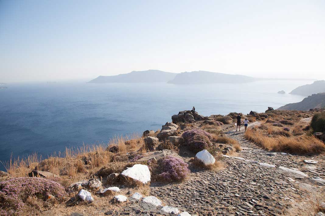 Wandelen op Santorini