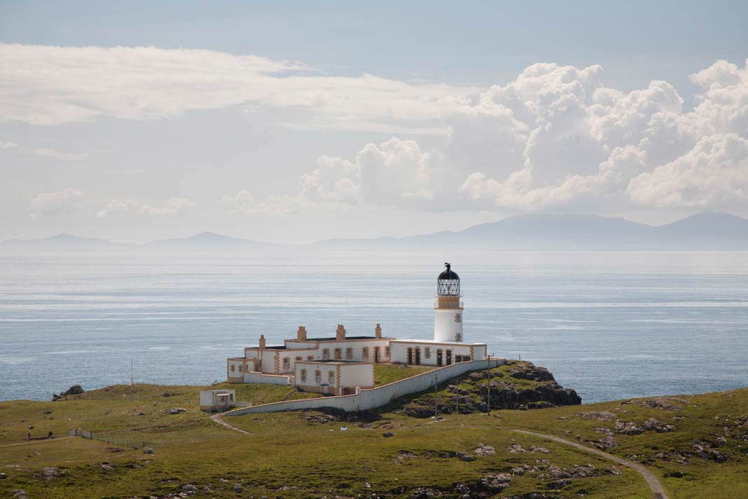 De vuurtoren op Neist Point op Skye