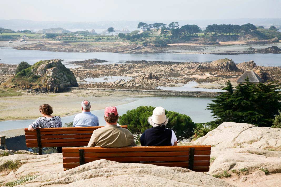 Genieten van het uitzicht op op Île de Brehat