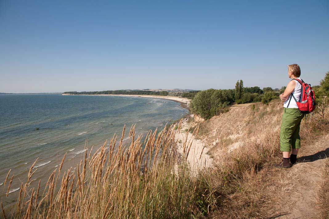 Uitzicht vanaf de Steilküste op Rügen