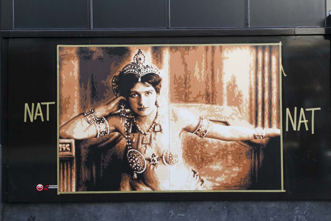 Muurschildering van Mata Hari, Leeuwarden
