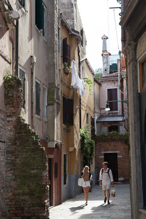 Wandelen in Castello in Venetië