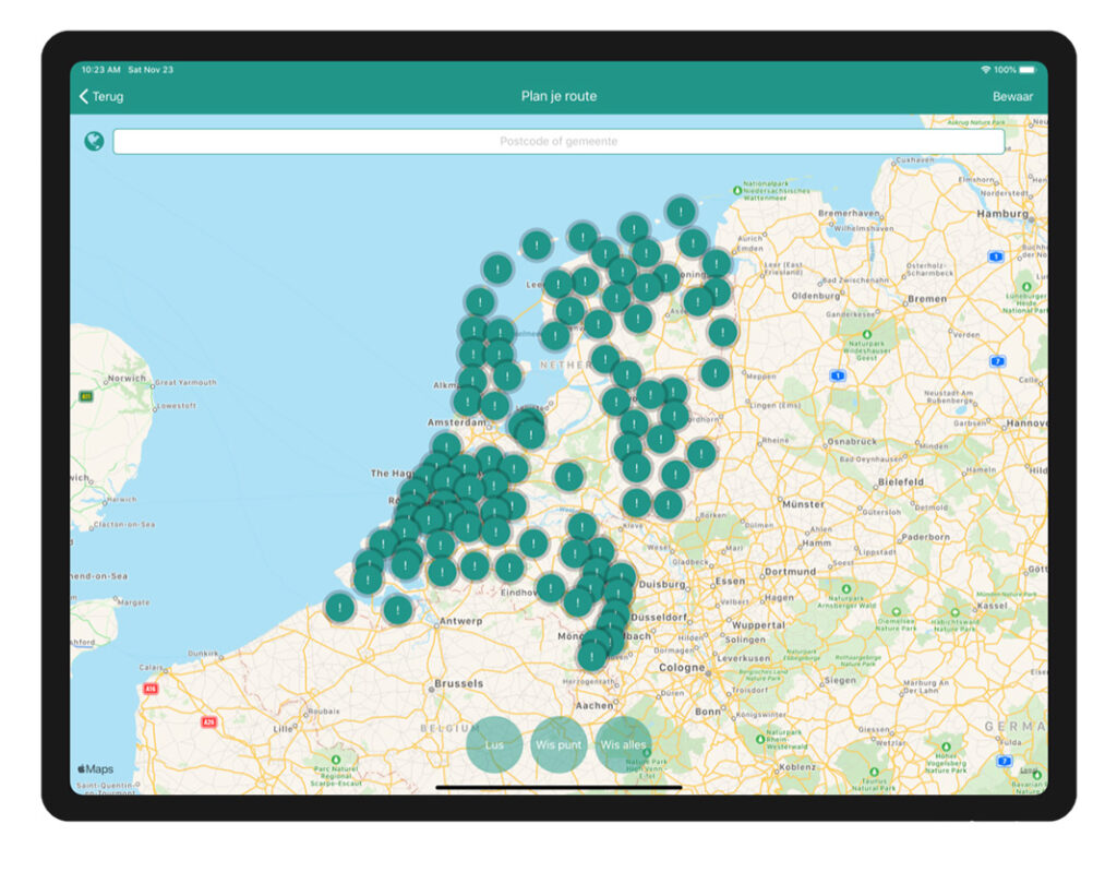 Wandelknooppunten app Nederland