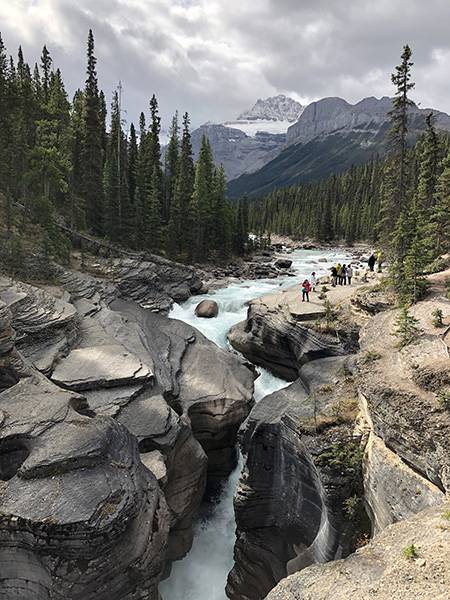 wandelen langs de Icefields Parkway