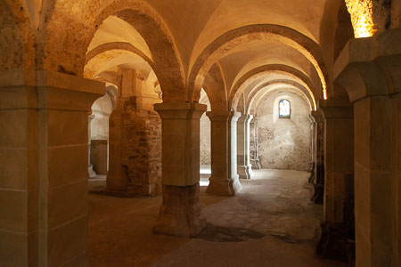 De crypte in de Peter en Paul kerk