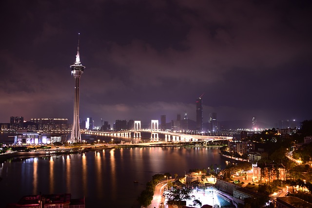 The skyline of Macau