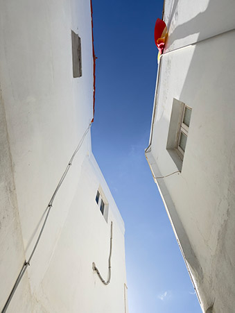 Smalle straatjes in El Roque, Gran Canaria