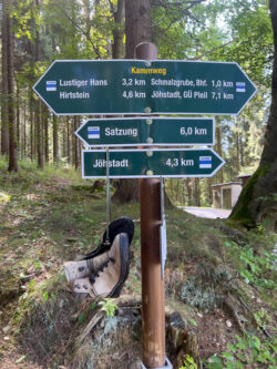 Wegwijzer langs de Kammweg