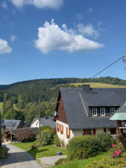 Huizen in het Ertsgebergte
